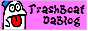 trashboatdagod.neocities.org button with text TrashBoat DaBlog next to BakeBake from Panic Bomber